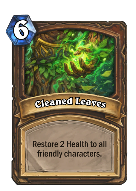 Cleaned Leaves