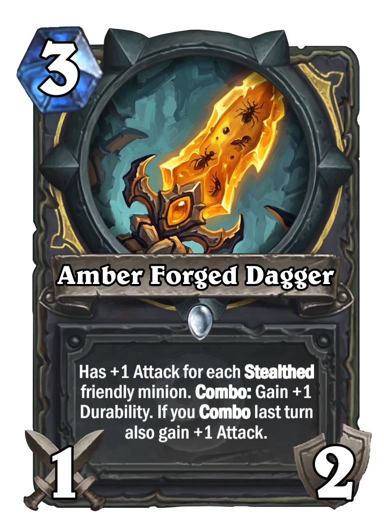Amber-Forged Dagger